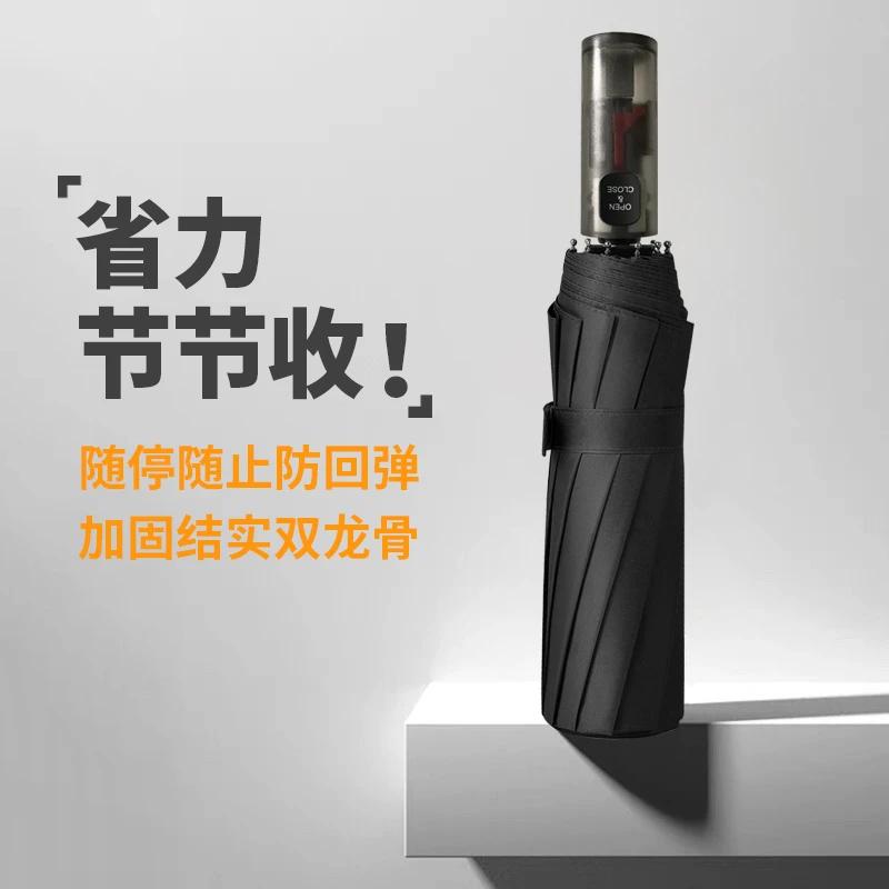 太阳伞防晒折叠全自动黑胶