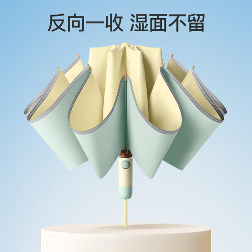 飞恋全自动反向彩胶晴雨伞