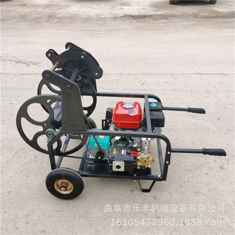 汽油四冲程汽油卷管打药机  遥控收放药管48V电动高压喷雾器