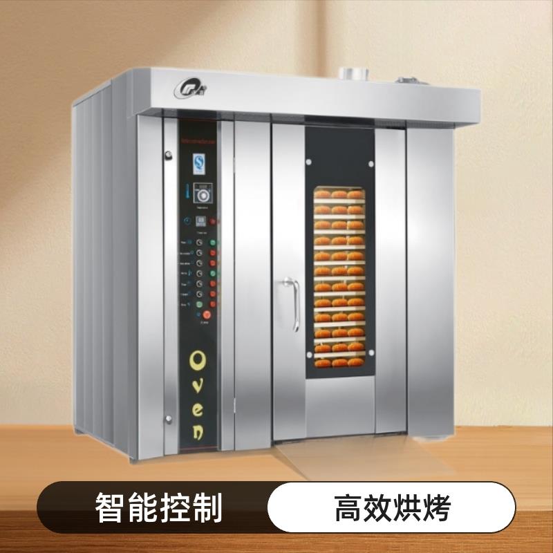 全不锈钢32盘大烘炉 燕麦坚果花生热风旋转炉 带推车商用对流烤箱