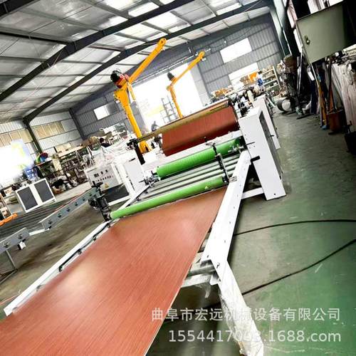 大板材贴面覆膜机 全自动木机pur热胶贴面机软包皮革贴面机