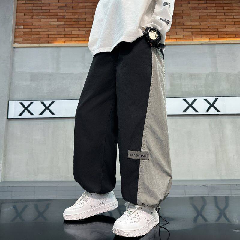 男童裤子春夏款新款夏装休闲大童夏季男孩儿童运动裤阔腿直筒