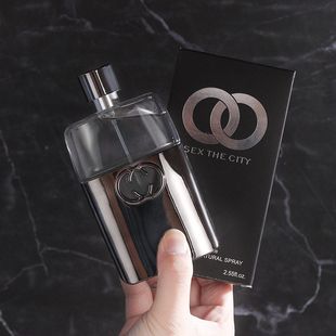 品牌Guilty Black黑色罪爱男士古龙香水清新木质檀淡香水75ml