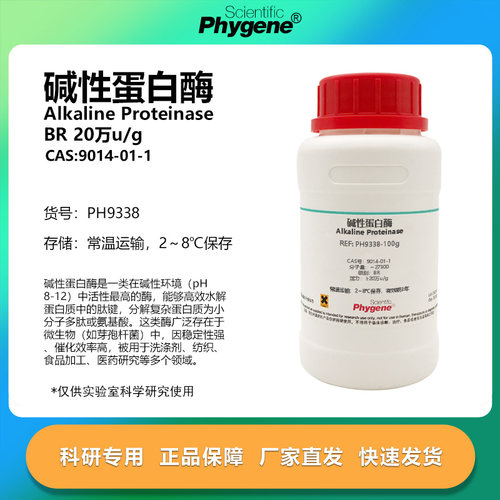 碱性蛋白酶20万u/g实验专用