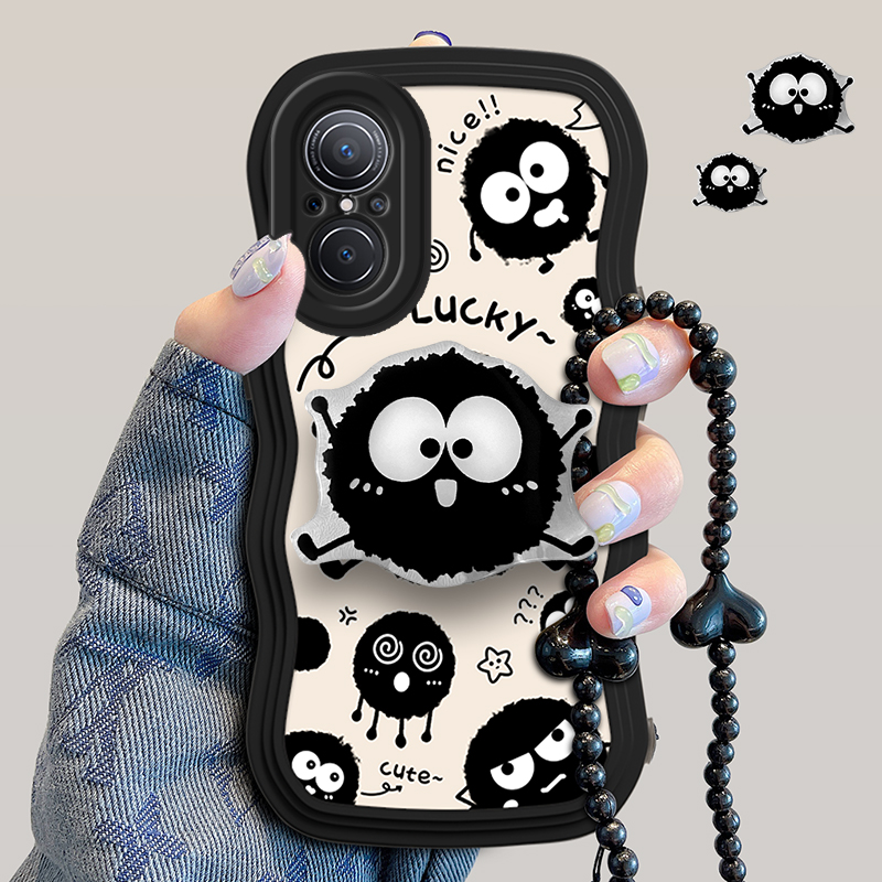 华为Nova10青春版手机壳JLN-AL00保护套jln一al00新品女款适用华为aloo全包防摔nave硅胶软外壳波浪边小煤球