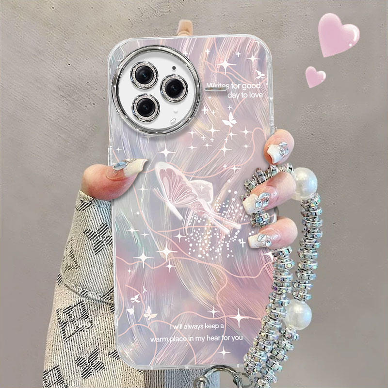 适用于红米K80pro手机壳24122RKC7C线条蝴蝶miuik80pro保护套hmk80pr0女24l22rkc7c新款防摔简约全包时尚超薄