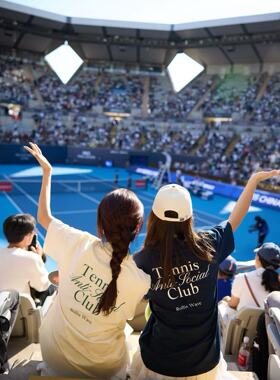 RW043索罗娜凉感T恤吸汗速干网球球拍与酒印花antisocial男女同款