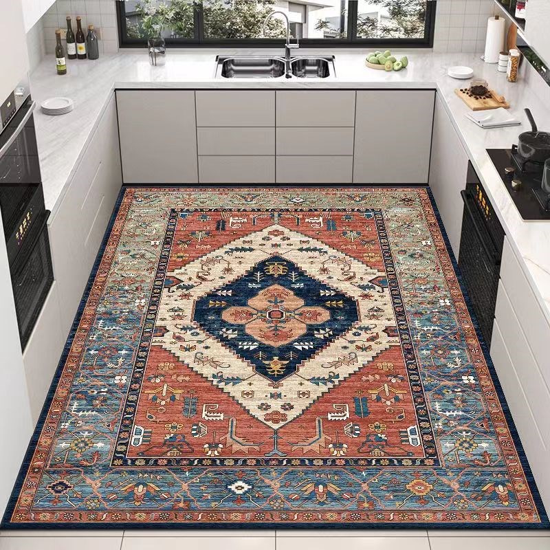 厨房硅藻泥防污防滑地垫吸水防油垫子可擦免洗脚T垫子家用地毯满