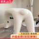 网红猫咪a化妆凳梳妆凳门口换鞋 凳客厅矮凳动物造型座椅羊羔毛玄