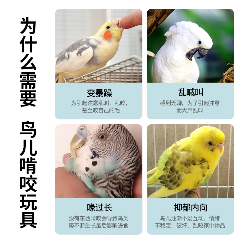 鹦鹉鸟用玩具用j品秋千吊环虎皮牡丹玄凤鸟笼啃咬攀爬梯子彩虹云