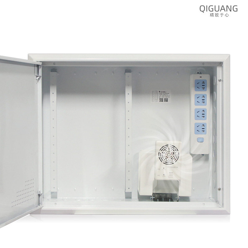 起光通讯超大号弱电箱 q暗装家用光纤箱大户别墅特大空箱电源风扇