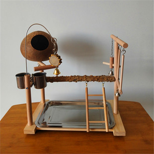 玄风小太鹦鹉游乐场玩具鸟窝花椒木站架秋千爬P梯训练鸟笼牡丹虎