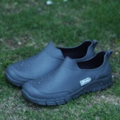 雨靴百搭水鞋 男士 防滑防水耐磨厨房工地软底鞋 时尚 低帮雨鞋 套脚鞋