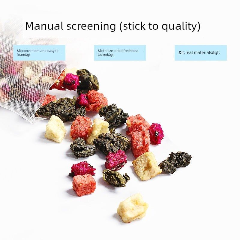 景福山 a西瓜乌龙茶 火龙果白桃diy水果茶网红冰摇冷泡茶包50g罐,茶,冻干速溶水果块茶/果粒茶,淘宝优惠券,粉丝福利购,淘宝优惠卷