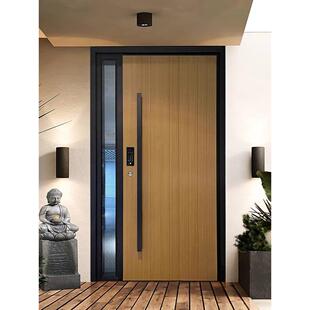 铸铝门别墅大门家用农村自建房入户门防盗门进户门子母门玻璃铜门