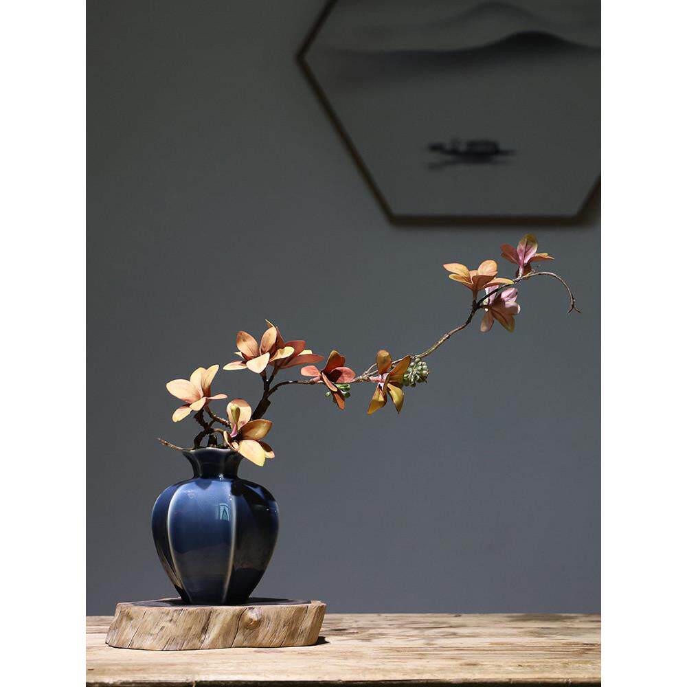 陶瓷花瓶装饰品石榴花器客厅新的中国茶几入口电视柜餐桌创意家居