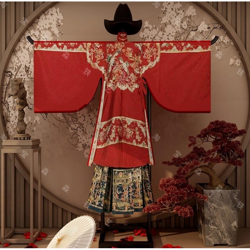 中式服装店汉服展示架T型落地立式展开挂衣架唐装禾服旗袍挂衣架