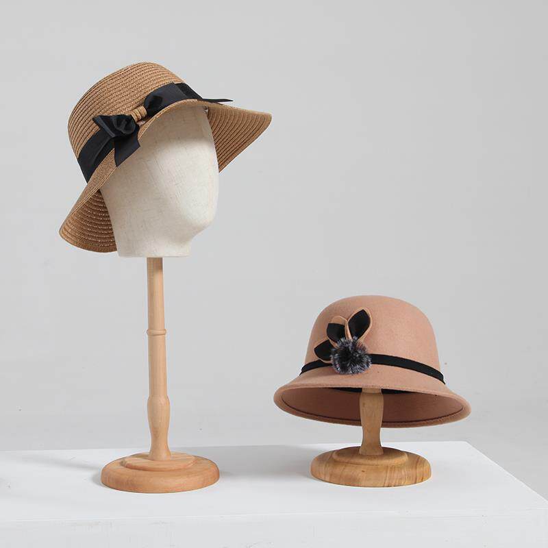 彩色包布头模帽子展示架男女假人头饰品围巾假发展示道具可插针软