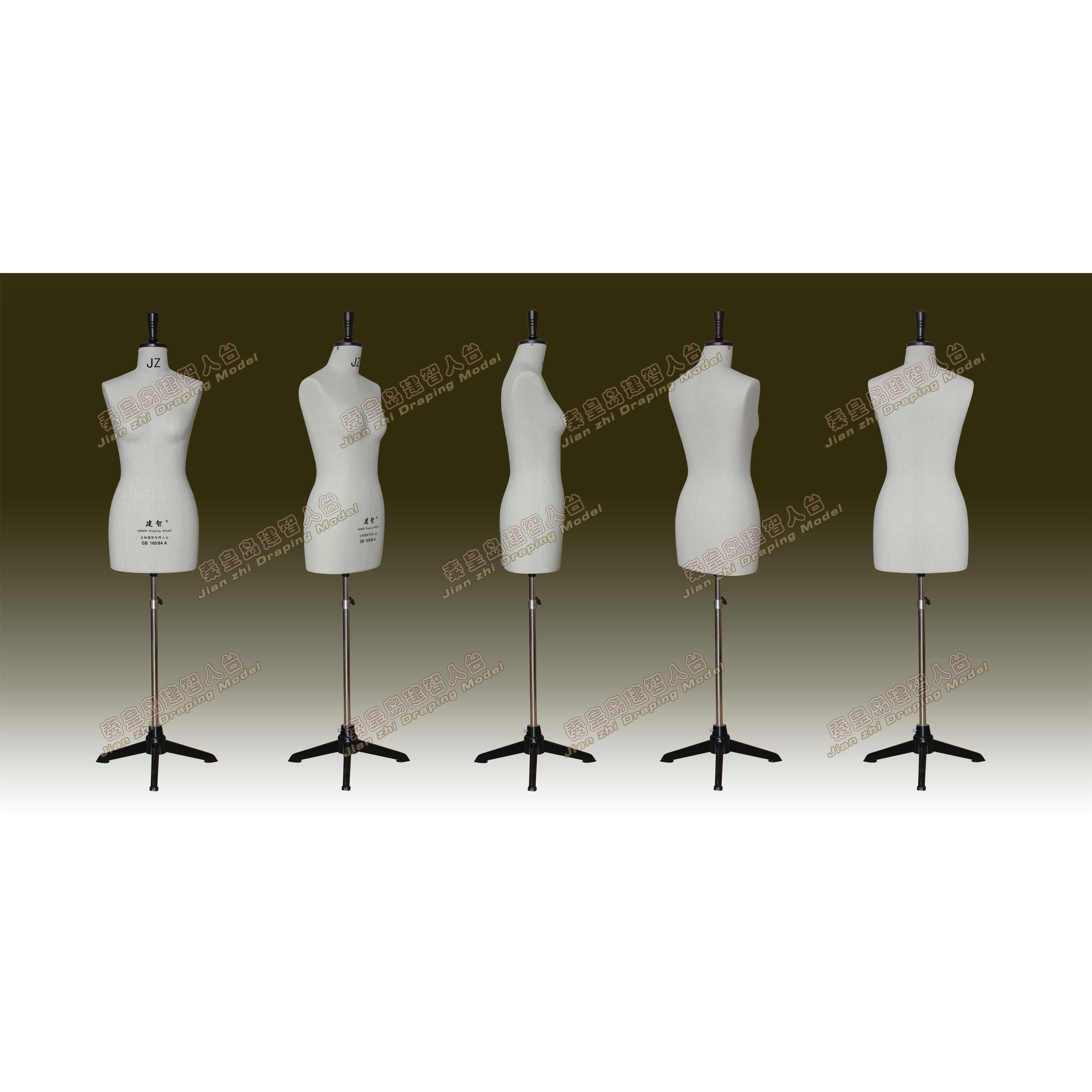 厂家正品 GB160/84A建智女体上半身模特国标专业斜插针立裁人台
