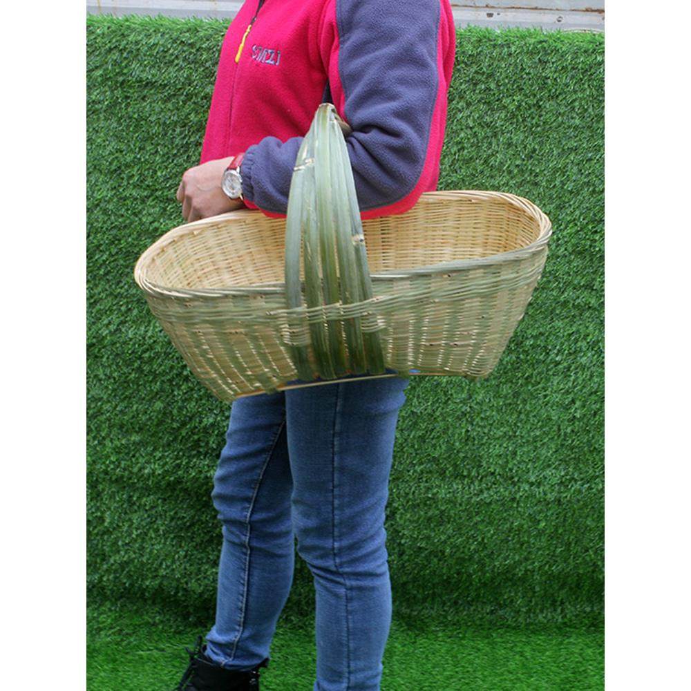 竹编篮子购物买蔬菜水果手提编织家用纯手工装鸡蛋大号收纳采摘筐,特色手工艺,竹编/竹雕,淘宝优惠券,粉丝福利购,淘宝优惠卷