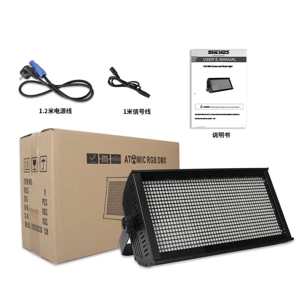 200W960颗LED八段频闪RGB混色可调染色爆闪酒吧清吧舞台背景灯
