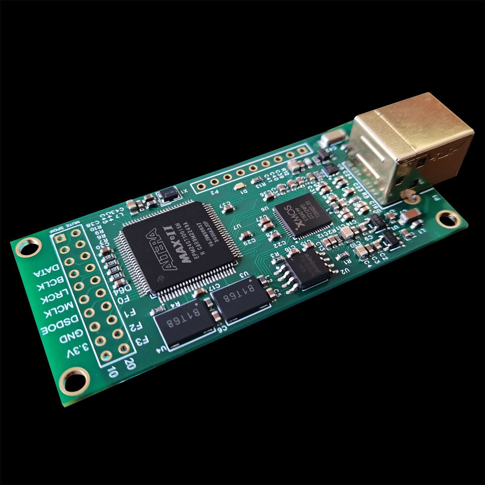XMOS XU316 USB数字界面 I2S/IIS MQA 兼容Amanero DSD512/PCM768