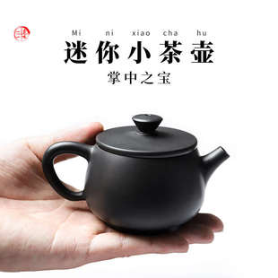 小容量迷你云南建水紫陶茶壶手工泡普洱茶单壶非紫砂家用功夫茶具