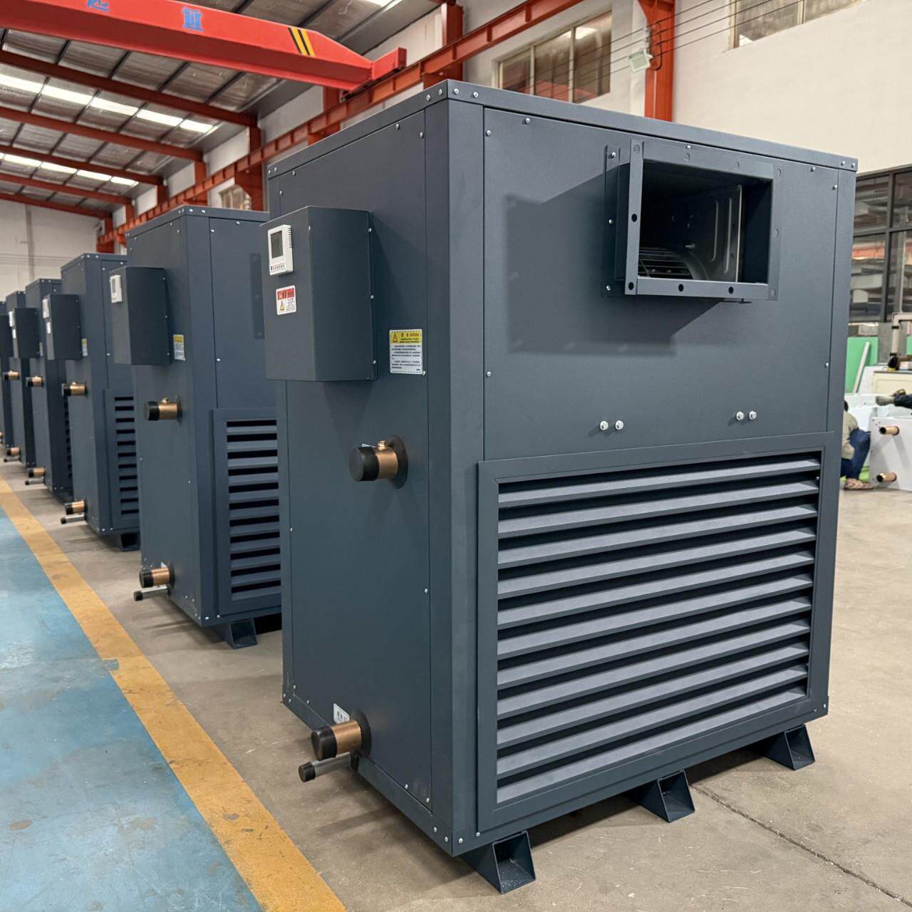 大型铜管水温散热器冷暖两用空气能末端表冷器工业风机源头厂货