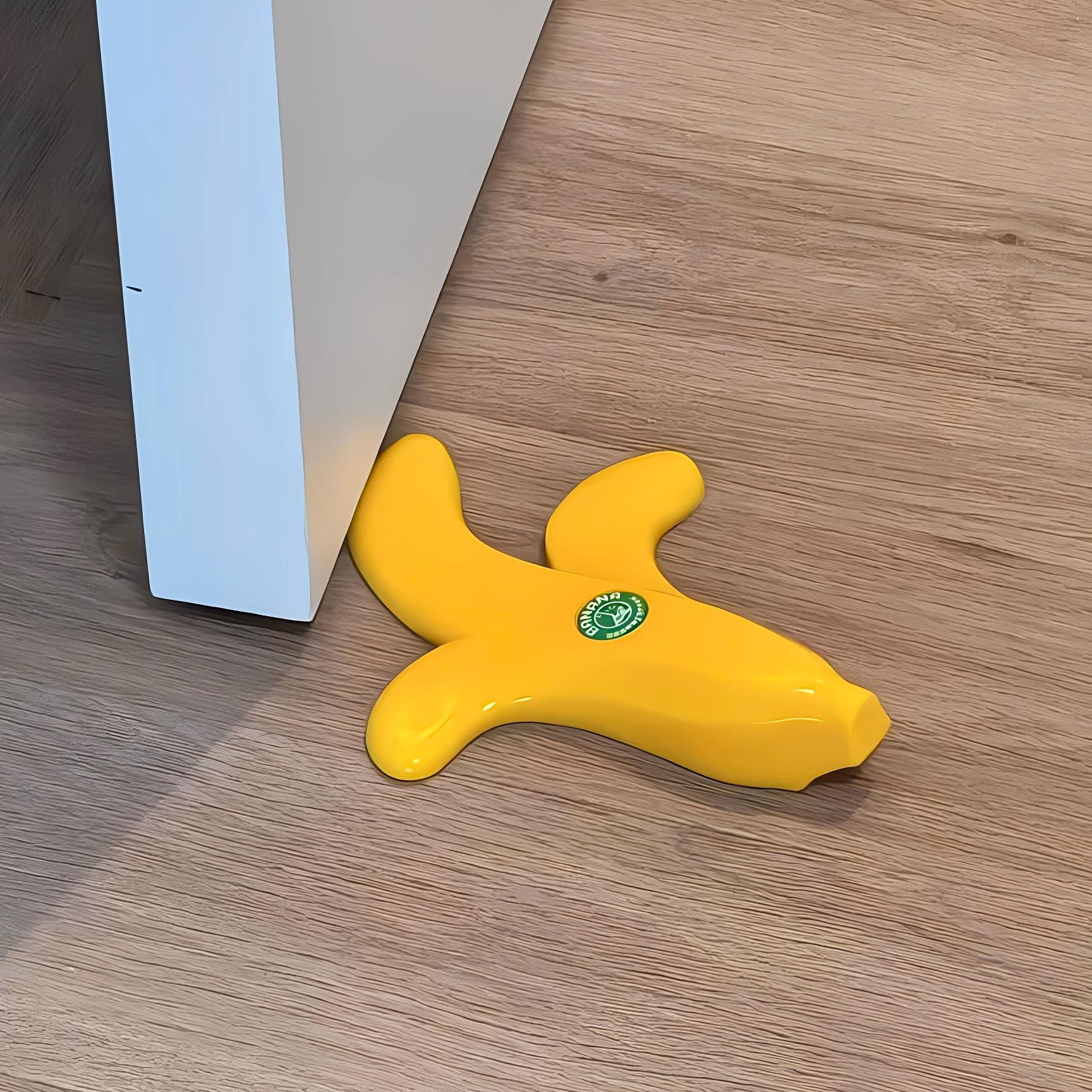 香蕉皮门档阻门器创意硅胶门阻门吸儿童宝宝防夹手门塞免打孔门卡