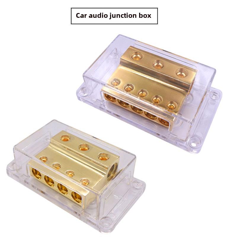 汽车音响功放改装一分四/五地线盒 分线盒负极保险座分线器