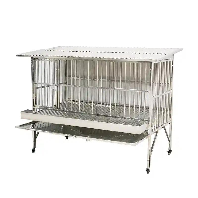 特大型鸡舍不锈钢鸡笼户外防风鸡防黄鼠狼养殖鸡舍户用养殖笼
