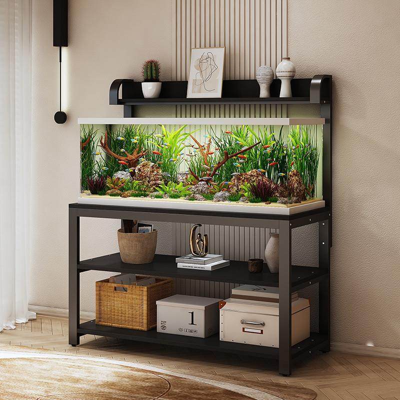 鱼缸架子底座底柜鱼缸托 托架金属底架承重柜客厅鱼缸桌子小型鱼