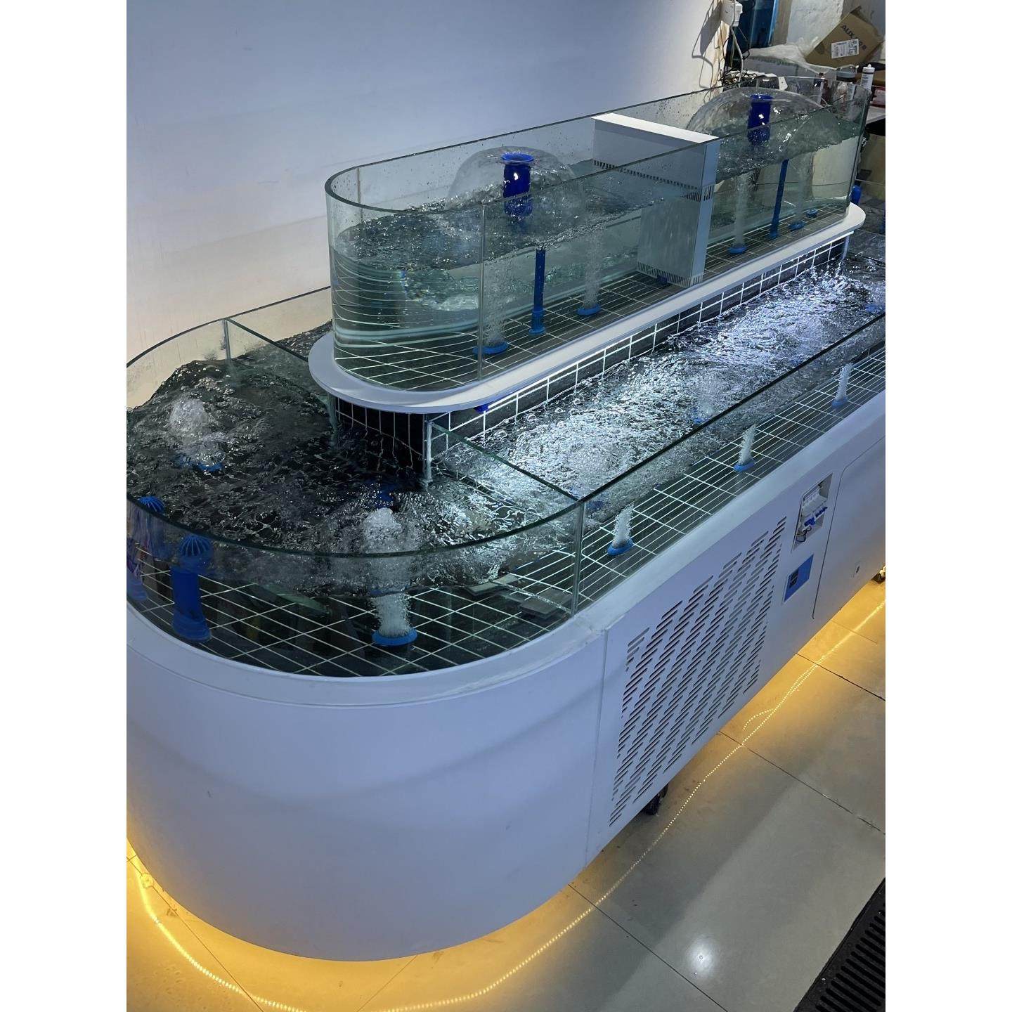 健华海鲜池商用一体移动式鱼缸中岛餐厅淡水海水海鲜缸龙虾贝类池,宠物/宠物食品及用品,海鲜缸/大型异形缸,淘宝优惠券,粉丝福利购,淘宝优惠卷