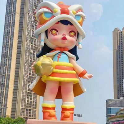 玻璃钢雕塑定制大型卡通人物定做厂家商场户外美陈城市IP造型景观