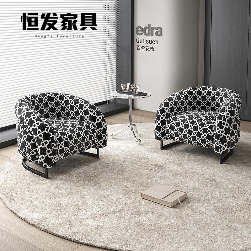 洽谈桌椅组合休息区轻奢现代休息区接待桌洽谈桌售楼处美容院接待