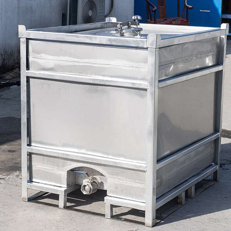 销售304不锈钢吨桶1000L 方形316不锈钢化工桶周转桶