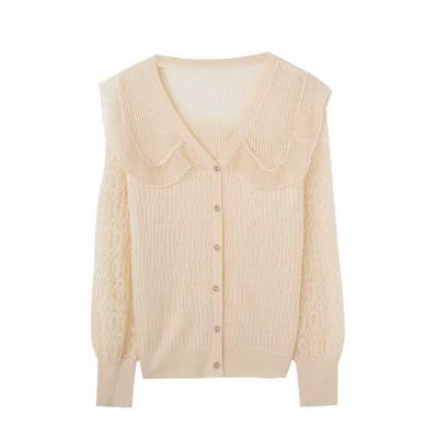 【小四专享】法式蕾丝拼接衬衫显瘦洋气泡泡袖上衣打底衫