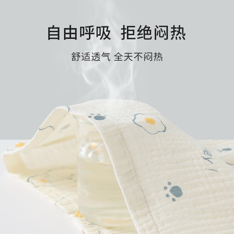 男女宝宝睡衣空调衣服夏季新生z婴儿纱布上衣长袖开扣衫0-2岁