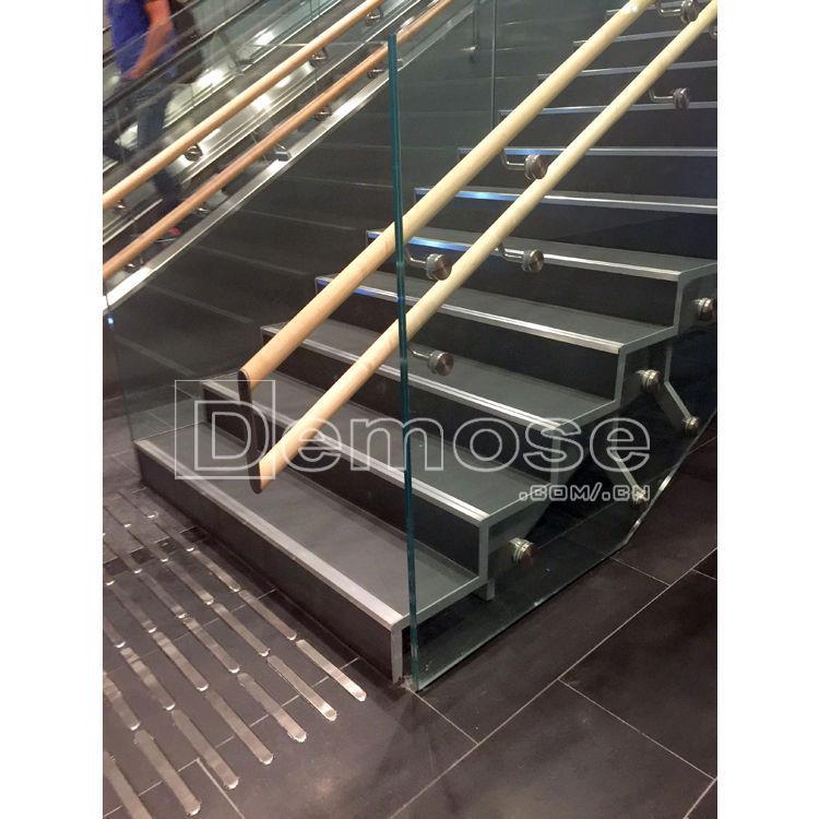 别墅楼梯扶手护栏办公玻璃扶手栏杆阳台钢化玻璃304不锈钢板