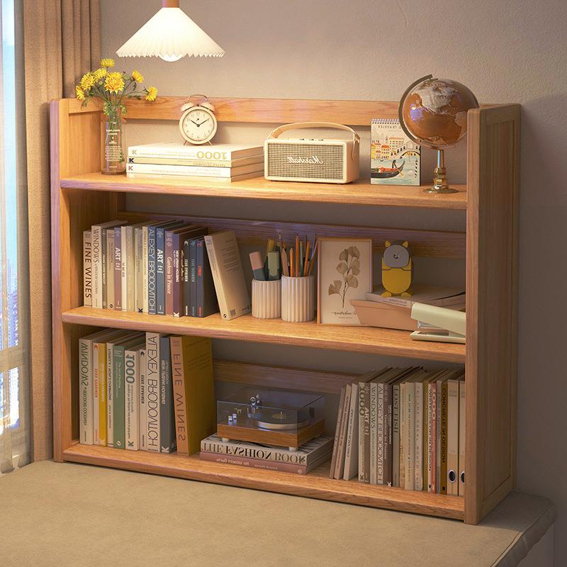 简易桌面书架宿舍多层收纳架家用学生书桌整理架子家居带抽置物架