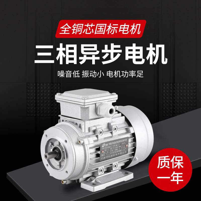 YS/YE2-71M44铜芯0.75KW立式三相220V国标马达配RV蜗轮减速电动机