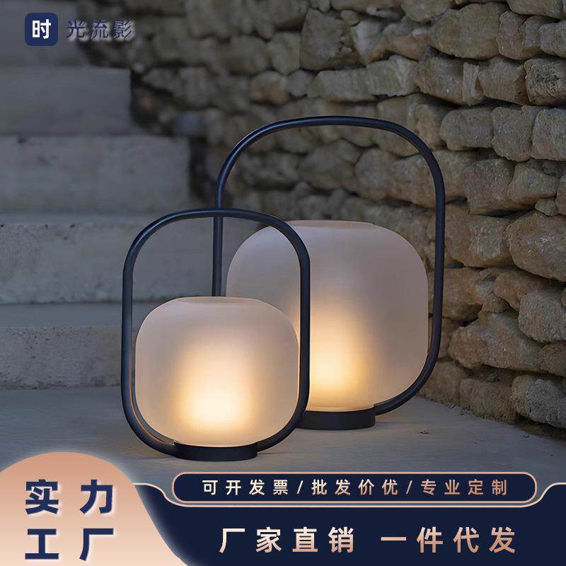 太阳能户外灯防水庭院灯别墅花园露台氛围手提灯室外落地灯草坪灯