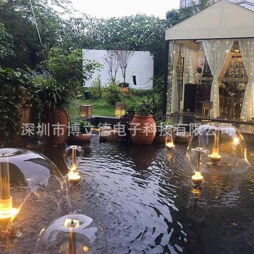 泳池喷泉别墅小型喷泉不锈钢蘑菇喷头四会市蘑菇头喷泉水景水秀