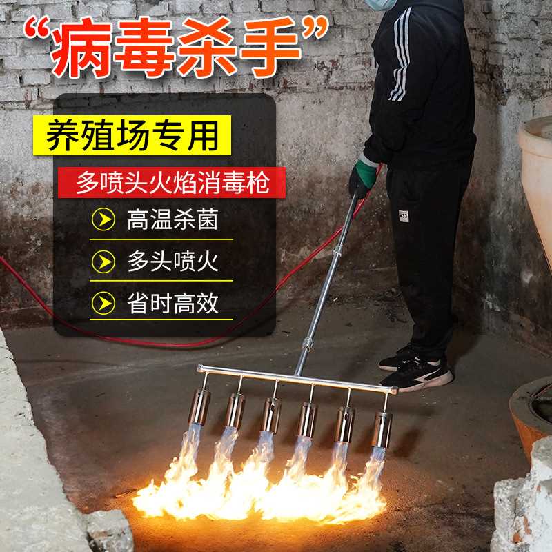 液化气多头喷火枪养殖场猪舍消毒火焰枪多头喷火器高温煤气火焰枪