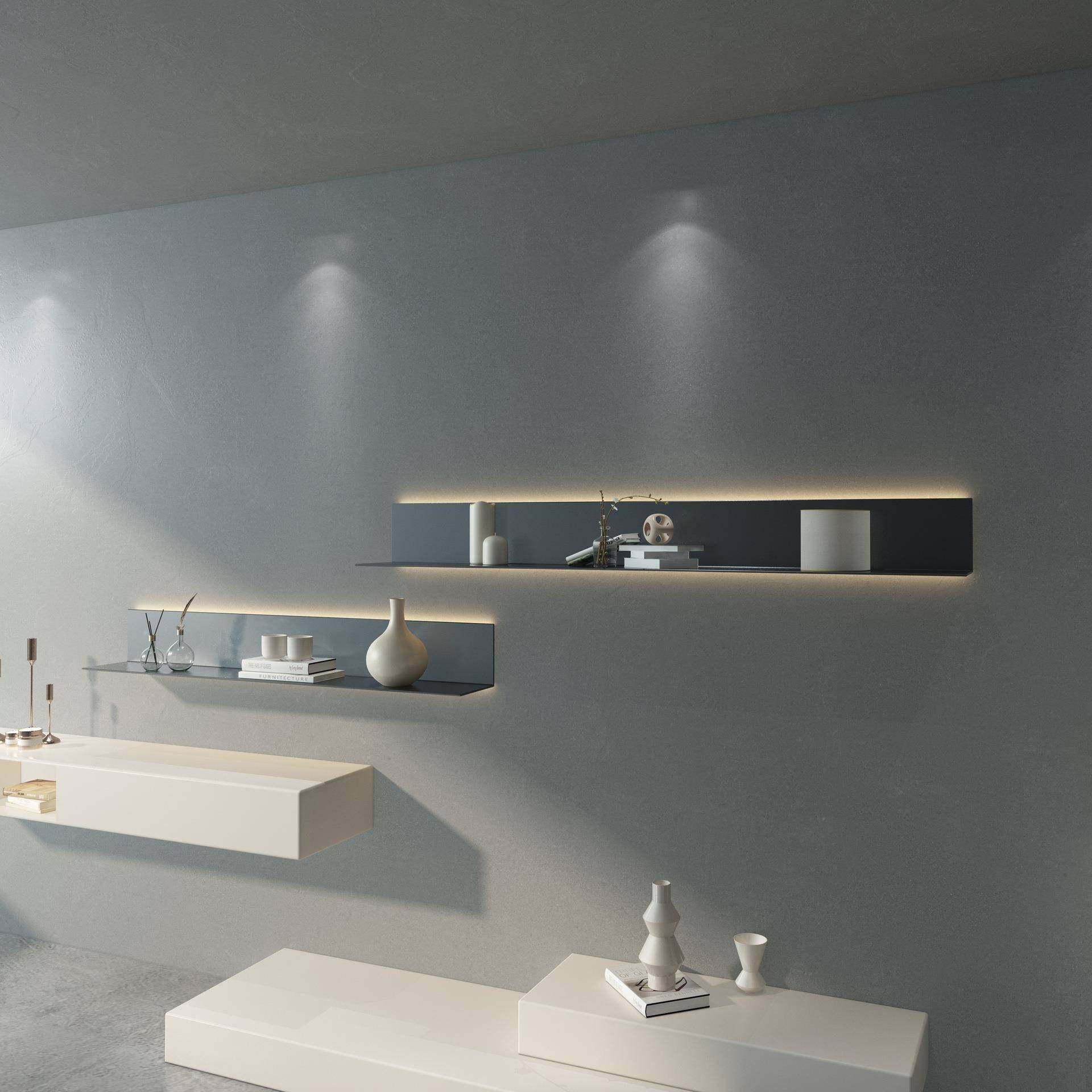 LED层板发光上墙金属置物架一字带灯隔板客厅展示架铁艺壁挂书架,金属材料及制品,金属加工件/五金加工件,淘宝优惠券,粉丝福利购,淘宝优惠卷