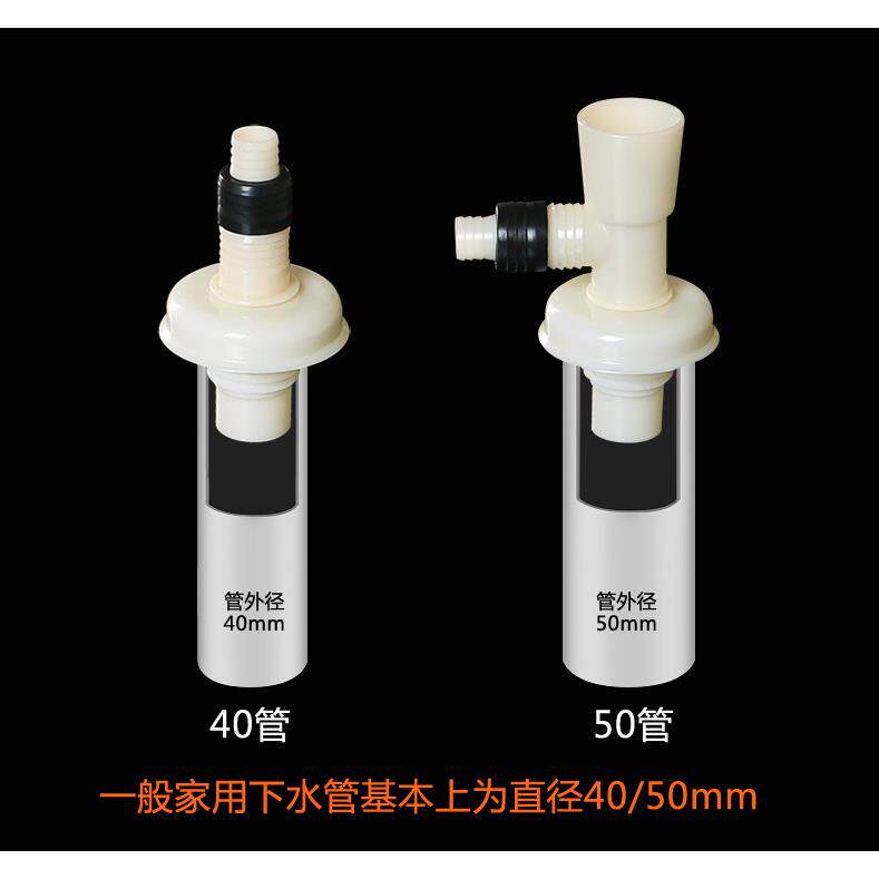 新款直销地漏三通接头洗衣机滚筒排水管弯头拖把池下水管硅胶防臭