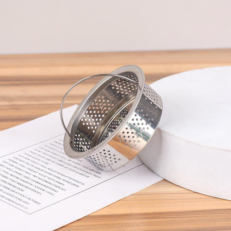 直销新款不锈钢厨房水槽过滤网过滤器手提式漏网洗菜盆洗碗池防堵