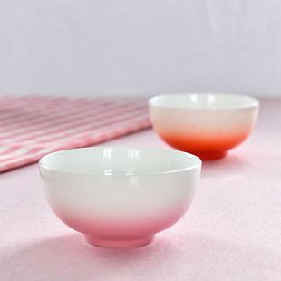 纯白餐厅用品 直销新款 骨质瓷餐具 家用米饭碗 创意彩釉陶瓷碗