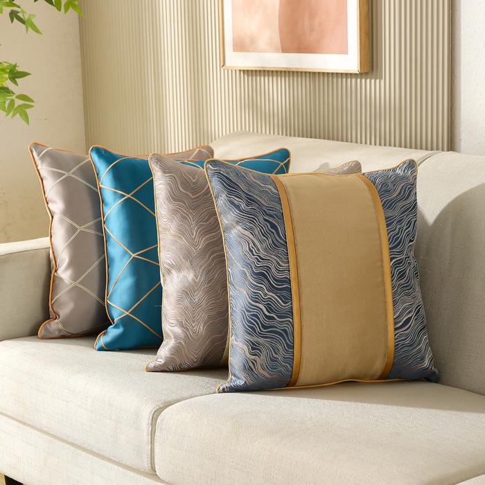 直销新款轻奢高档沙发靠垫抱枕靠背垫抱枕套不含芯样板房高档客厅