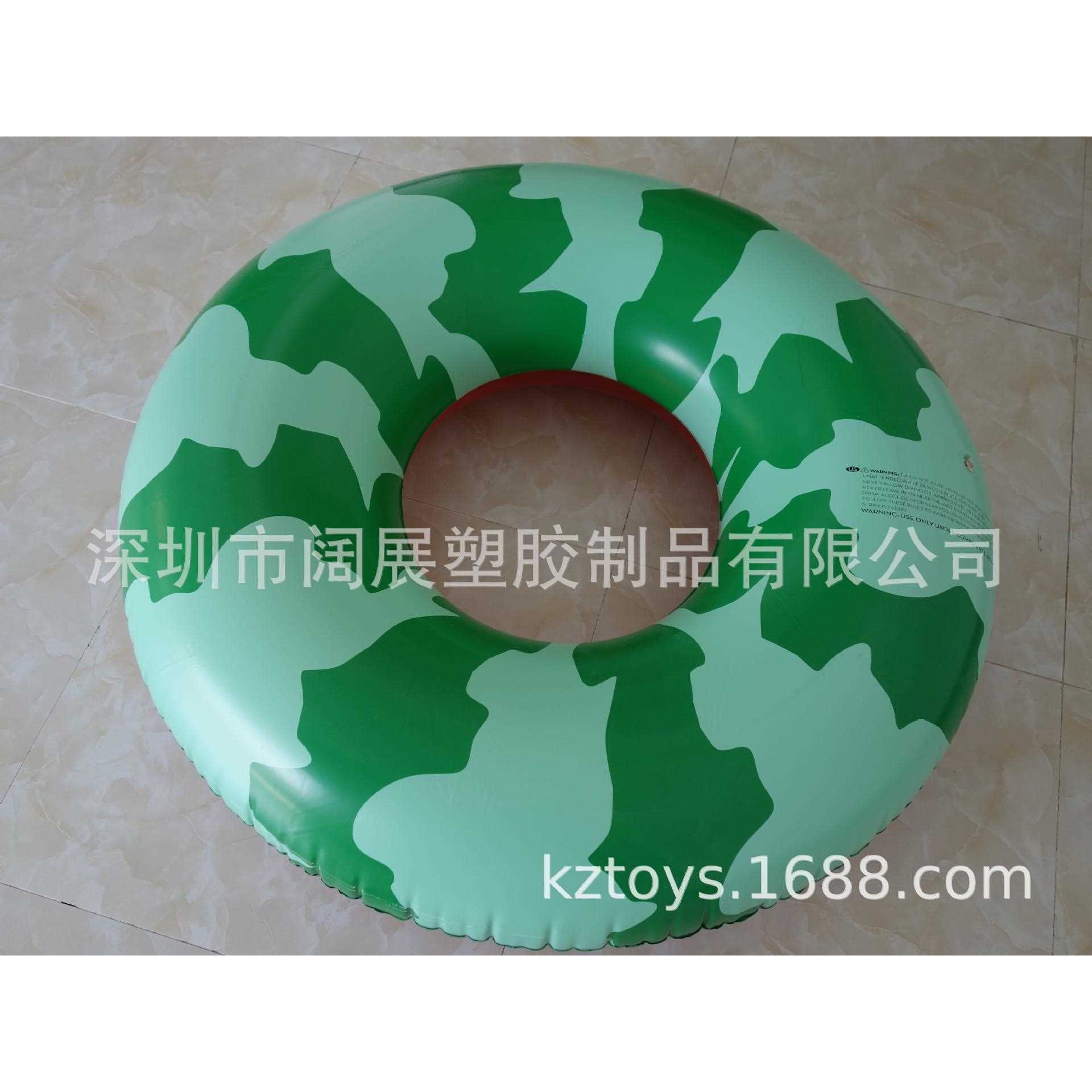 新款直销加厚PVC水上成人120CM充气西瓜游泳圈透明西瓜圈西瓜泳圈